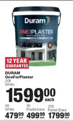 Build It Duram OneForPlaster offer