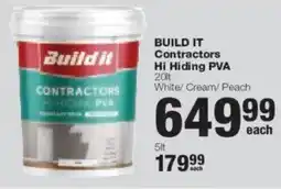 Build It Build it Contractors Hi Hiding PVA offer