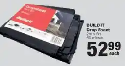 Build It BUILD IT Drop Sheet offer