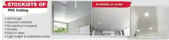 Build It PVC Ceiling offer