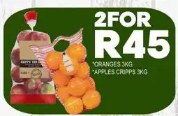 Supa Store Oranges 3kg & Apples Cripps 3kg offer