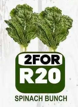 Supa Store Spinach bunch offer