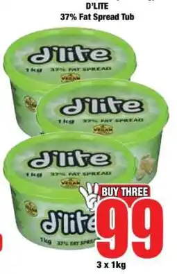Boxer D'Lite 37% Fat Spread Tub offer