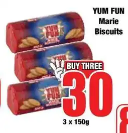 Boxer YUM FUN Marie Biscuits offer