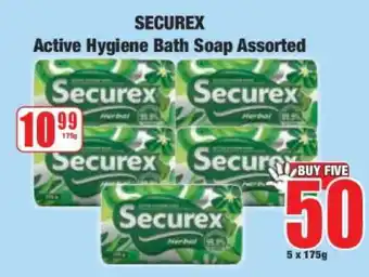 Boxer SECUREX Active Hygiene Bath Soap Assorted offer