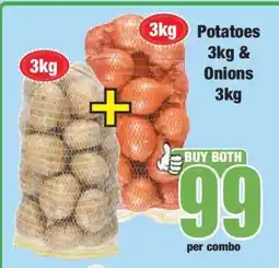 Boxer Potatoes 3kg & Onions 3kg offer
