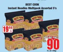 Boxer BEST COOK Instant Noodles Multipack Assorted 5's offer