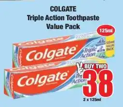 Boxer Colgate Triple Action Toothpaste Value Pack offer