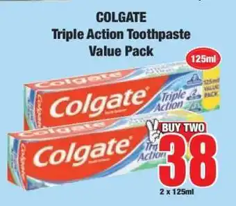 Boxer Colgate Triple Action Toothpaste Value Pack offer