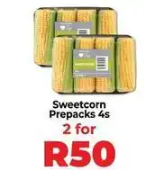 Food Lover's Market Sweetcorn prepacks offer