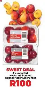 Food Lover's Market Imported nectarine punnet, imported plum punnet offer