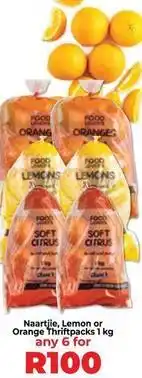 Food Lover's Market Food lover's market - naartjie, lemon or orange thriftpacks offer