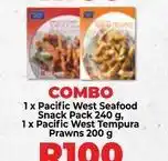 Food Lover's Market Pacific west seafood snack pack & pacific west tempura prawns offer