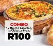 Food Lover's Market Quiche assorted, ciabatta bread offer