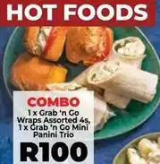 Food Lover's Market Mini - grab 'n go wraps assorted 4s, grab 'n go panini trio offer
