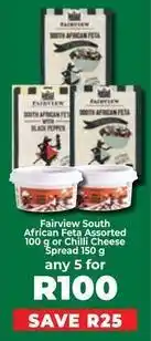 Food Lover's Market Fairview - south african feta assorted 100 g or chilli cheese spread 150 g offer