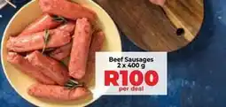Food Lover's Market Beef sausages offer