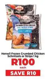 Food Lover's Market Frozen - crumbed chicken schnitzels or strips offer