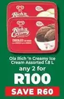 Food Lover's Market Ola - rich 'n creamy ice cream offer