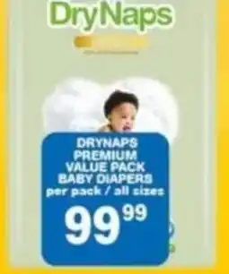 Giant Hyper Drynaps premium value pack baby diapers offer