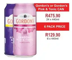 Johnny's Liquor Hypermarket Gordon's or Gordon's Pink & Tonic offer