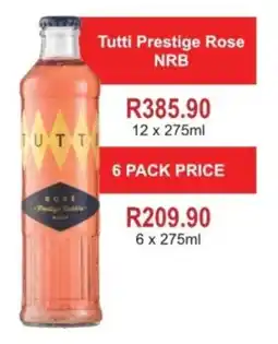 Johnny's Liquor Hypermarket Tutti Prestige Rose NRB offer