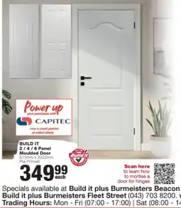 Build It BUILD IT 2 / 4 / 6 Panel Moulded Door offer