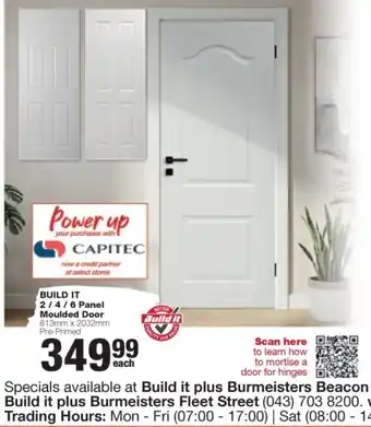 BUILD IT 2 / 4 / 6 Panel Moulded Door