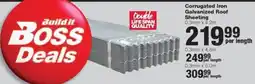 Build It Corrugated Iron Galvanized Roof Sheeting offer