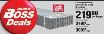 Corrugated Iron Galvanized Roof Sheeting