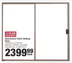Build It Aluminium Patio Sliding Door offer