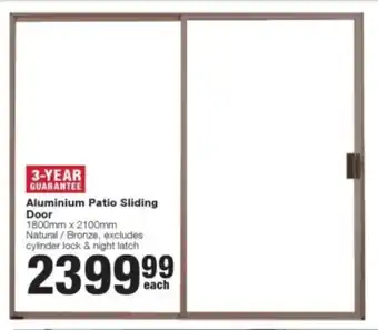 Aluminium Patio Sliding Door