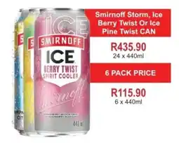 Johnny's Liquor Hypermarket Smirnoff Ice Berry Twist Spirit Cooler offer
