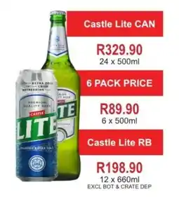 Johnny's Liquor Hypermarket Castle Lite CAN offer