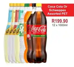 Johnny's Liquor Hypermarket Coca Cola Or Schweppes Assorted PET offer