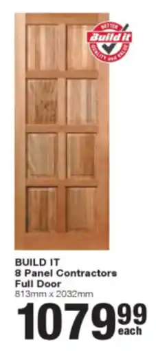 Build It BUILD IT 8 Panel Contractors Full Door offer