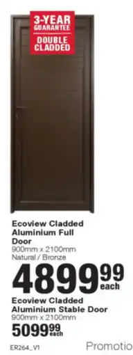 Build It Ecoview Cladded Aluminium Full Door offer