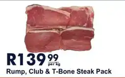 President Hyper Rump, Club & T-Bone Steak Pack offer