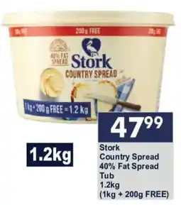 President Hyper Stork Country Spread 40% Fat Spread offer