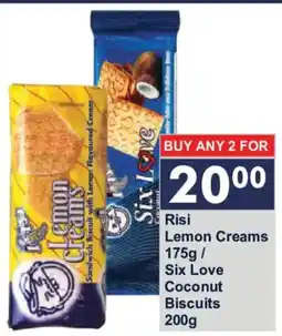 President Hyper Risi Lemon Creams / Six Love Coconut Biscuits offer