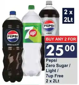 President Hyper Pepsi Zero Sugar / Light / 7up Free offer
