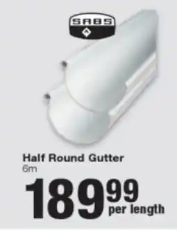 Build It SABS Half Round Gutter offer