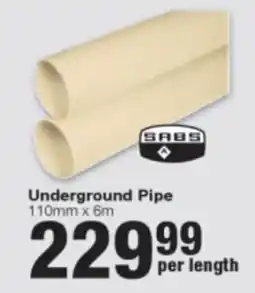 Build It SABS Underground Pipe offer