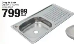Build It Drop in Sink offer