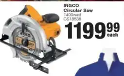 Build It Ingco Circular Saw offer