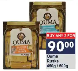 President Hyper Ouma Rusks offer