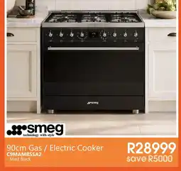 Tafelberg Furnishers smeg 90cm Gas / Electric Cooker offer