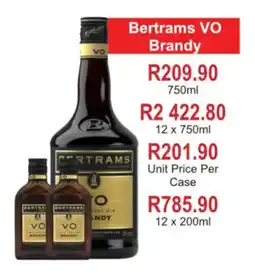 Johnny's Liquor Hypermarket Bertrams VO Brandy offer