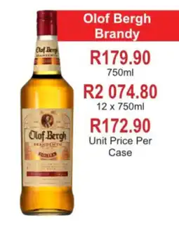 Johnny's Liquor Hypermarket Olof Bergh Brandy offer