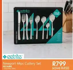 Tafelberg Furnishers eetritle Newport 44pc Cutlery Set offer